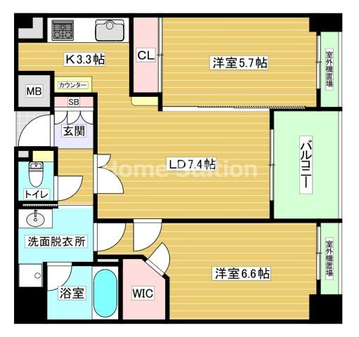 【間取り】 | エステムプラザ梅田ウエスト