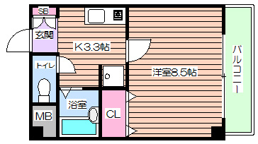 【間取り】 | アプローズ堂島