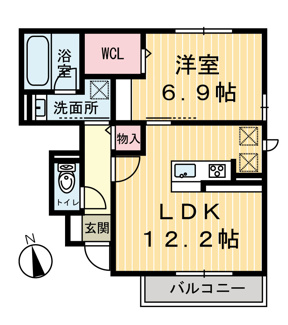 【間取り】 | ヴィラレガーロB