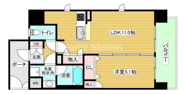 【間取り】 | ランドセントラル梅田