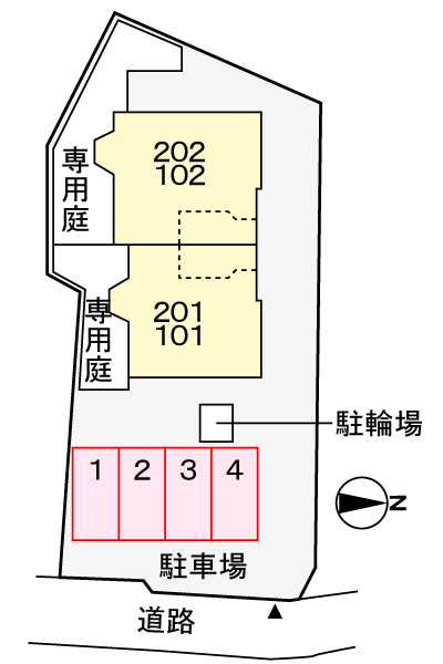 クレストメゾンⅦの区画図