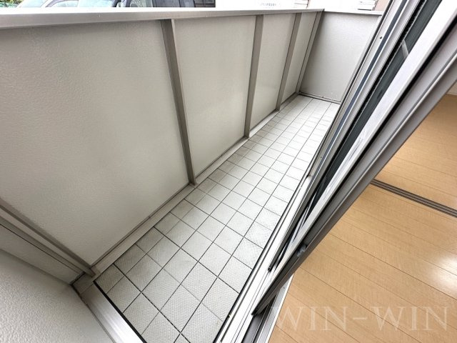 ソシエ B棟のバルコニー