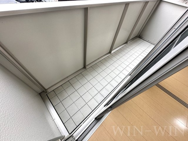 ソシエ B棟のバルコニー