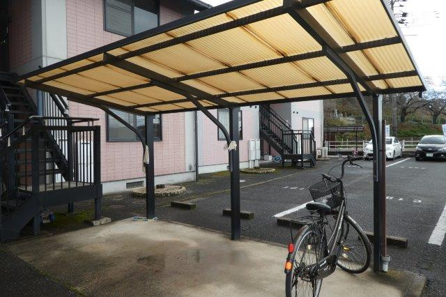 倉敷市大島のアパートのその他共用部分|自転車置き場