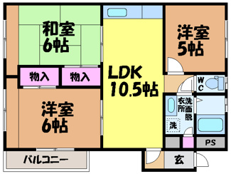 【間取り】 | 越智ハイツ