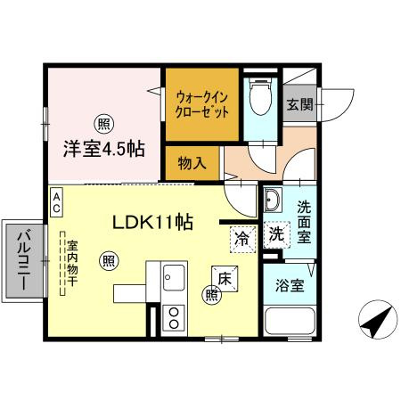 モナリエの間取り