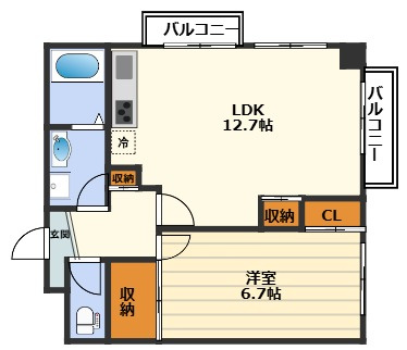 タナベハイツの間取り