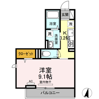 【間取り】 | KS・Ｄ－ｒｏｏｍ春日