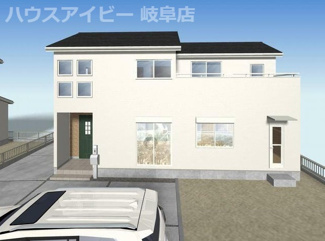 【外観】 | 岐阜市岩地　新築建売　全2棟　6月末完成予定！駅近物件！敷地面積60坪以上！お車スペース3台以上可能