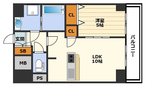 CAVANA梅田北（プレサンス梅田北アロー）の間取り
