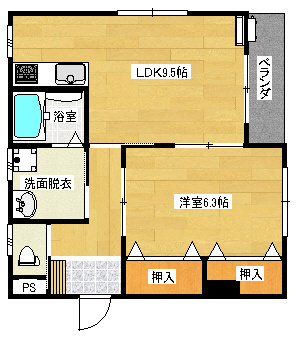 オーキッド　エスティト　秋津の間取り