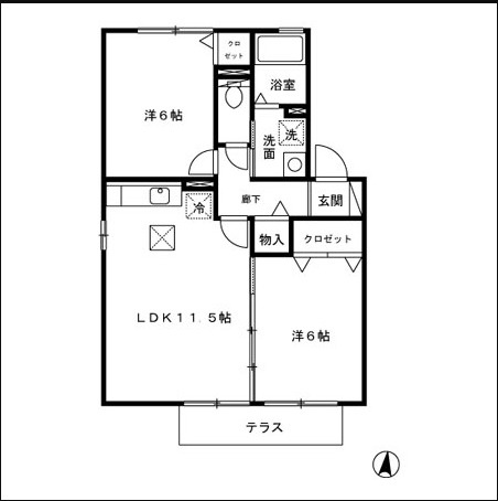 スカイビューヒロの間取り