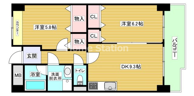 【間取り】 | フラット野田Ⅲ