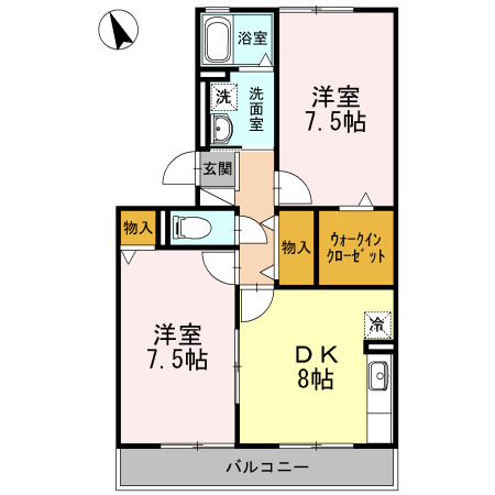 【間取り】 | ハイカムール北浦