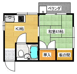 日野マンションの間取り