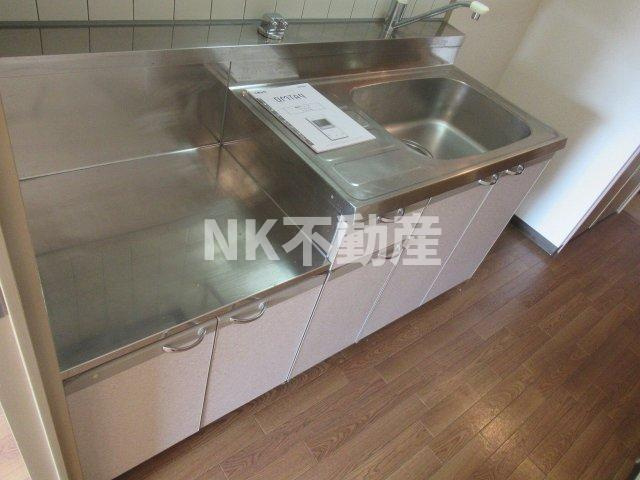 【キッチン】 | リバーサイド金岡五番館（久宝寺口賃貸） | きれいなキッチンです