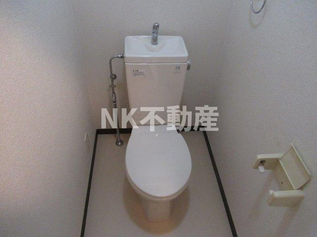 【トイレ】 | リバーサイド金岡五番館（久宝寺口賃貸） | 落ち着いた色調のトイレです