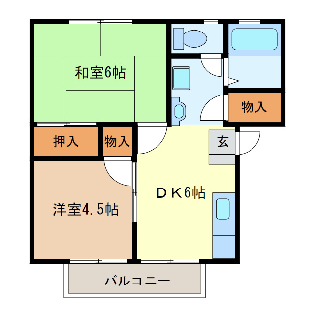 サンハイツ常盤の間取り