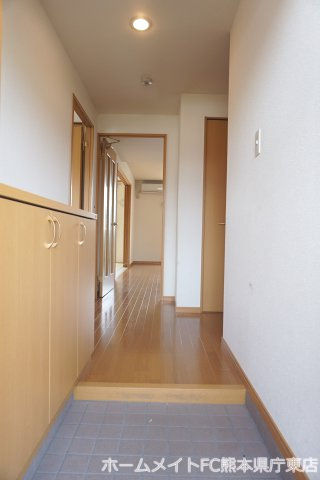 上益城郡益城町大字広崎の賃貸マンションの玄関