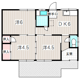 楊子町戸建59の間取り