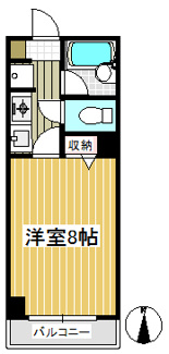 【間取り】 | サンハイツ台原