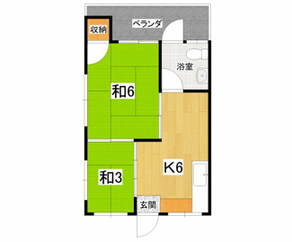 【間取り】 | 儀間アパートＢ棟