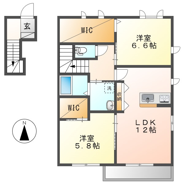 アンビエラＡの間取り