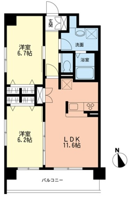パーナランジュ多摩の間取り