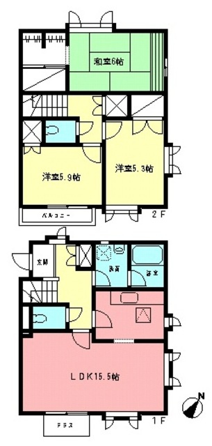パークサイドハウスBの間取り