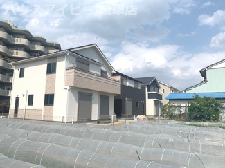 【外観パース】 | 岐阜市菅生　新築建売　全3棟　オール電化住宅！駐車場並列3台可能！長期優良住宅・耐震等級3♪