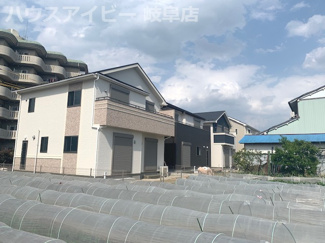 【外観パース】 | 岐阜市菅生　新築建売　全3棟　オール電化住宅！駐車場並列3台可能！長期優良住宅・耐震等級3♪