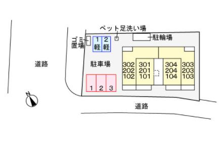 クレール　パルの区画図