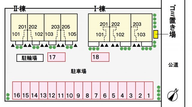 プレシャスNK Ⅰの駐車場