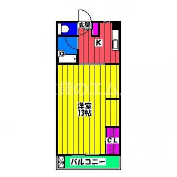 【間取り】 | 第１８東那珂ＩＲ　ＢＬＤ. | 第１８東那珂ＩＲ　ＢＬＤ．の間取り