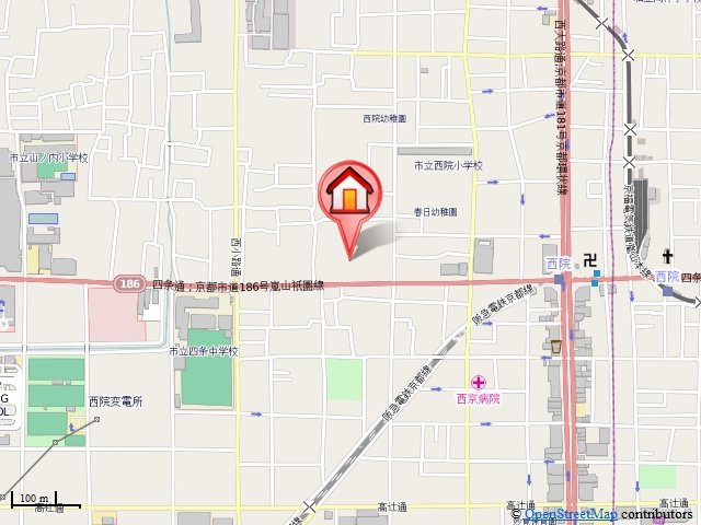 京悠館の地図