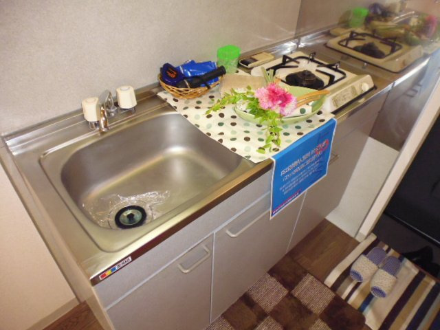 倉敷市連島町西之浦のアパートのキッチン