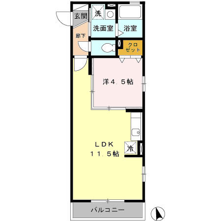 セゾントレビナの間取り