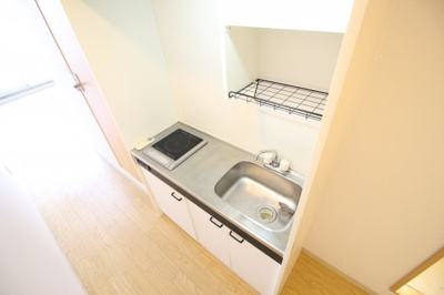 【キッチン】 | プライムタワー阿倍野４０ | ＩＨ１口コンロ付キッチン