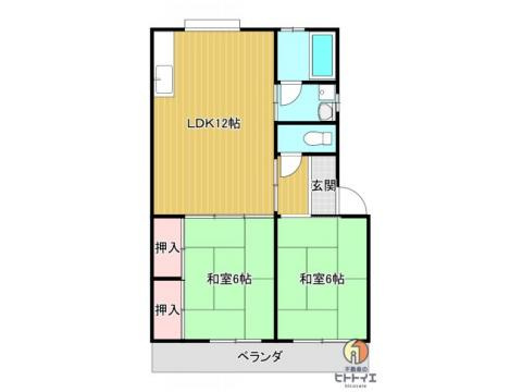 アパートメント中島の間取り|2LDK