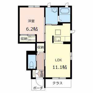 【間取り】 | メゾンクレール関戸