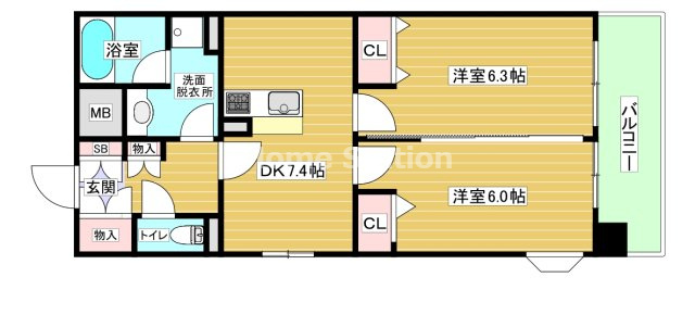 【間取り】 | アルグラッド野田駅前