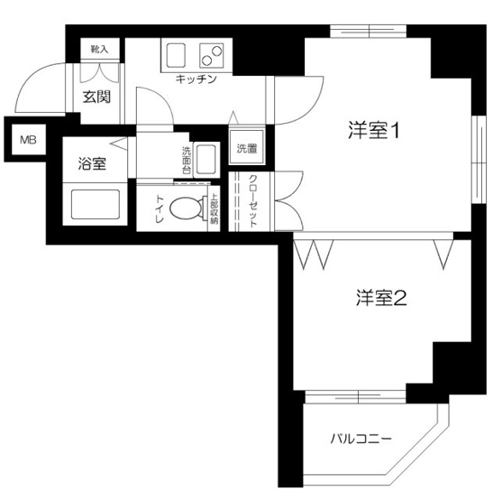 【間取り】 | クローバーコート黒門町