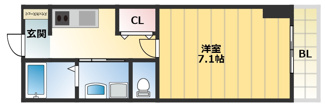 【間取り】 | スワンズ難波パークビュー