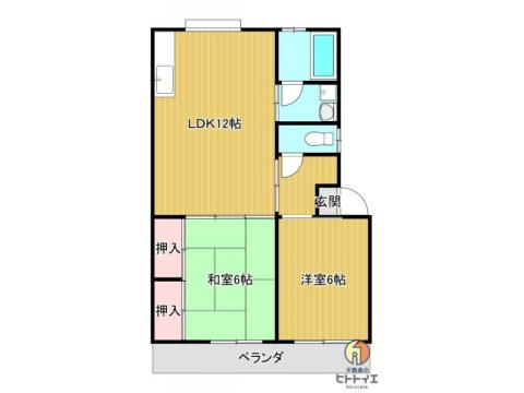 アパートメント中島の間取り|2LDK