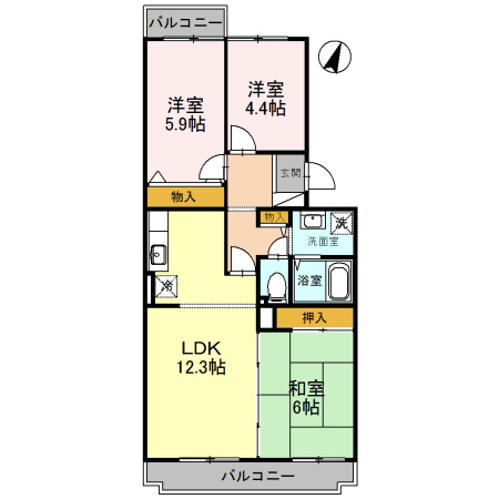 オースター6番館の間取り
