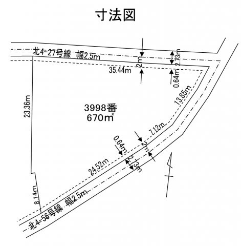 【土地図】 | 新潟市北区島見町3998　約202坪