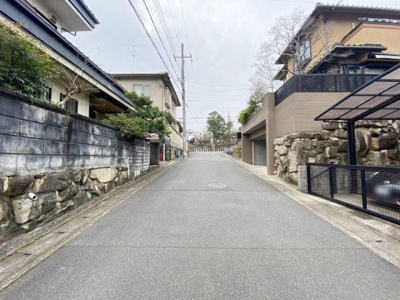 【前面道路含む現地写真】 | 宇治市木幡御蔵山B号地　売土地