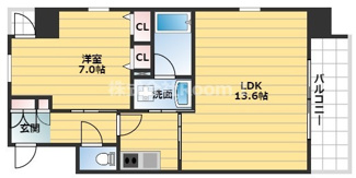 【間取り】 | S-RESIDENCE淀屋橋