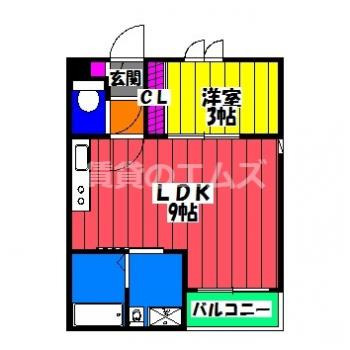 【間取り】 | ＲＥＧＡＬＥＳＴ美野島 | ＲＥＧＡＬＥＳＴ美野島の間取り