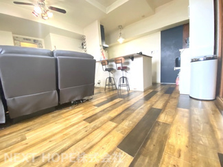 【居間・リビング】 | パレ北武庫之荘V | 14.5帖の広々ＬＤＫです♪室内中央に位置する素敵なリビングです！ぜひ現地でご確認ください(^^)※居住中の為、事前にご連絡いただければご案内がスムーズです。